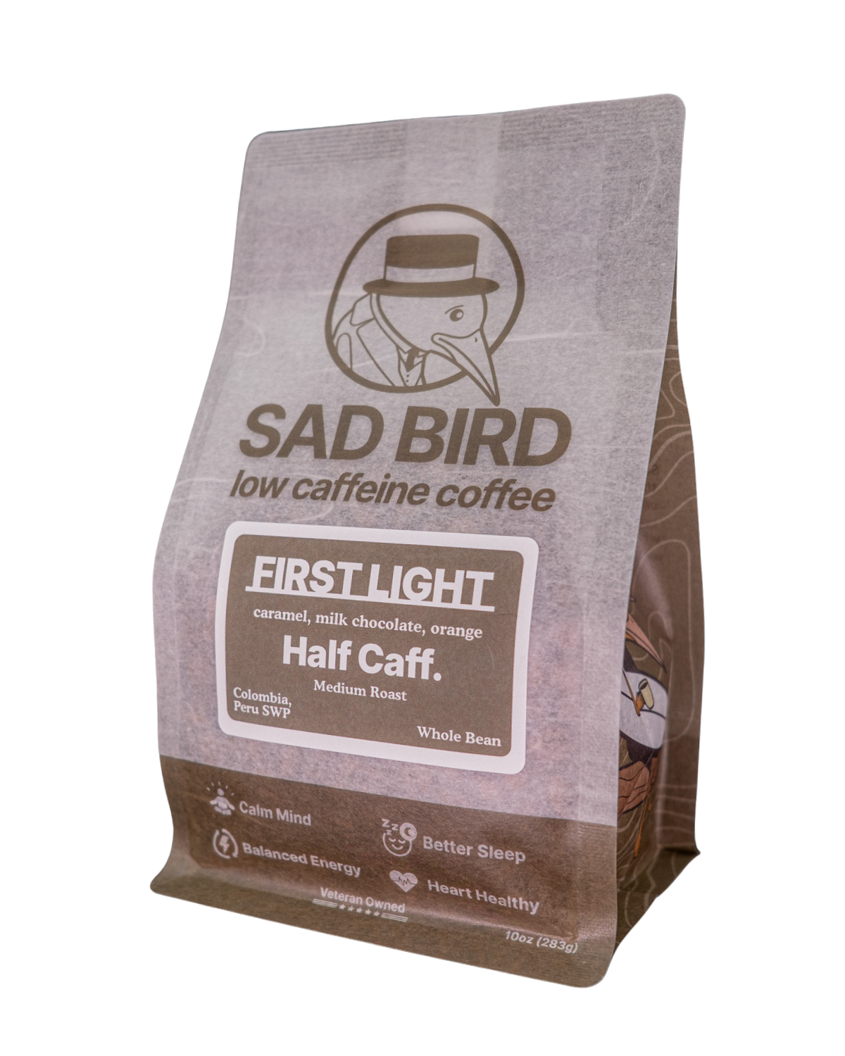 Caffeine Bird  FIRST LIGHT · Half Caff · Medium Roast